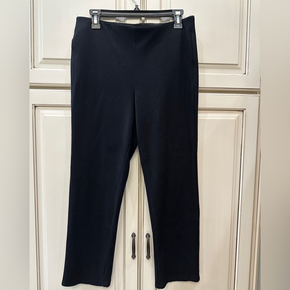 JM Collection Black Straight Leg Pants - Picture 1 of 5